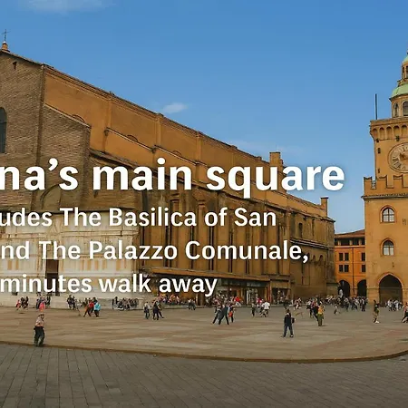 Apartamento Design Con Affaccio Su Palazzograssi In Centro Storico Bolonia